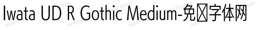 Iwata UD R Gothic Medium字体转换